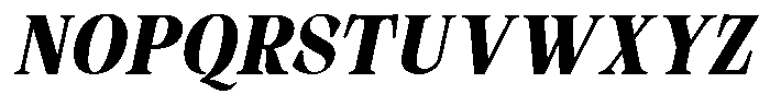 Malvera Extra Bold High Condensed Slant Font UPPERCASE
