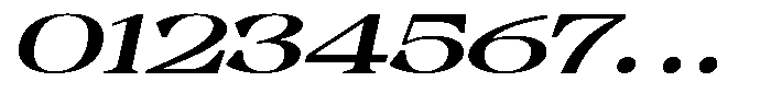 Malvera Extra Bold High Expanded Slant Font OTHER CHARS
