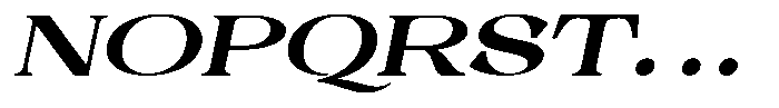 Malvera Extra Bold High Expanded Slant Font UPPERCASE