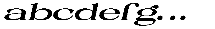 Malvera Extra Bold High Expanded Slant FONT