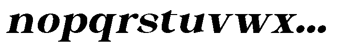 Malvera Extra Bold High Slant Font LOWERCASE