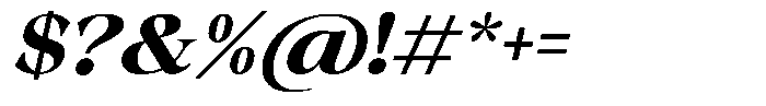 Malvera Extra Bold Slant Font OTHER CHARS