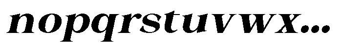 Malvera Extra Bold Slant Font LOWERCASE