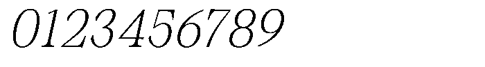 Malvera Extra Light Condensed High Slant Font OTHER CHARS