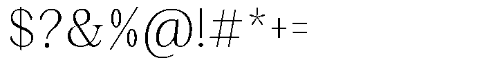 Malvera Extra Light Condensed Font OTHER CHARS
