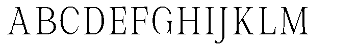 Malvera Extra Light Condensed Font UPPERCASE