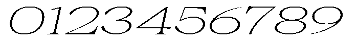 Malvera Extra Light Expanded Slant Font OTHER CHARS