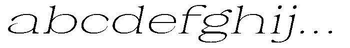 Malvera Extra Light Expanded Slant FONT