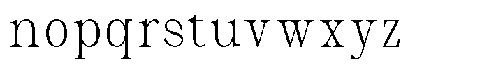 Malvera Extra Light High Condensed Font LOWERCASE