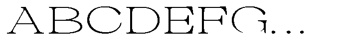 Malvera Extra Light High Expanded Font UPPERCASE