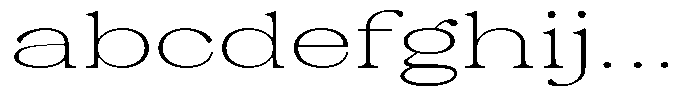 Malvera Extra Light High Expanded FONT