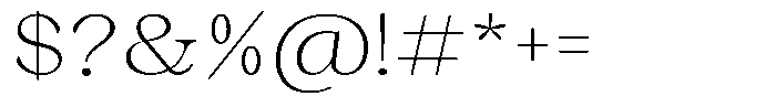 Malvera Extra Light High Font OTHER CHARS