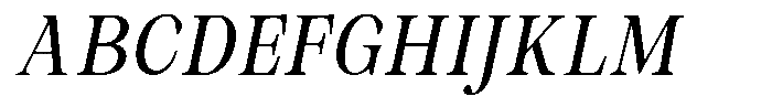 Malvera High Condensed Slant Font UPPERCASE
