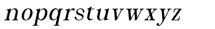 Malvera High Condensed Slant Font LOWERCASE