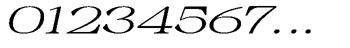 Malvera High Expanded Slant Font OTHER CHARS