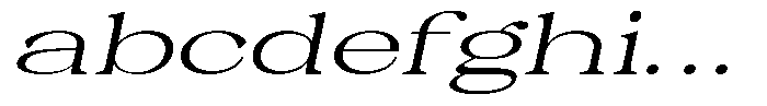 Malvera High Expanded Slant FONT