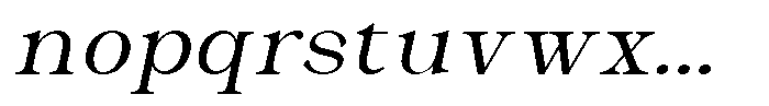 Malvera High Slant Font LOWERCASE