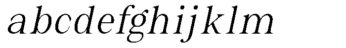 Malvera Light Condensed Slant FONT