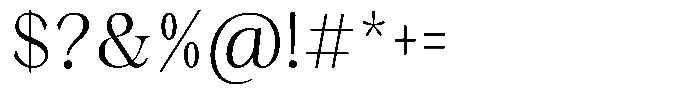 Malvera Light Condensed Font OTHER CHARS