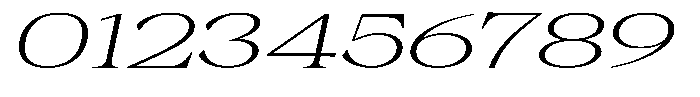 Malvera Light Expanded Slant Font OTHER CHARS