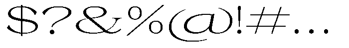 Malvera Light Expanded Font OTHER CHARS