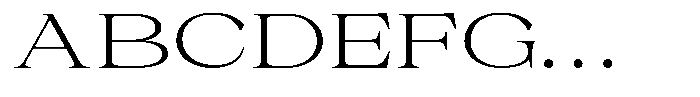 Malvera Light Expanded Font UPPERCASE