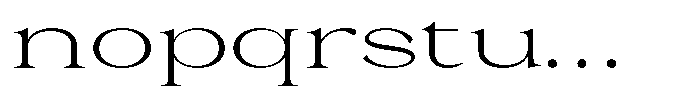 Malvera Light Expanded Font LOWERCASE