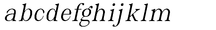 Malvera Light High Condensed Slant FONT