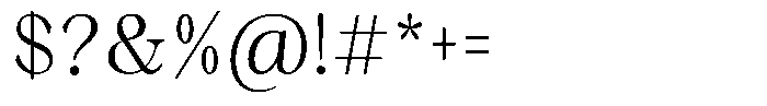 Malvera Light High Condensed Font OTHER CHARS