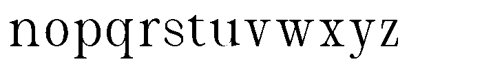 Malvera Light High Condensed Font LOWERCASE