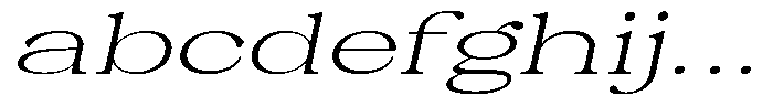 Malvera Light High Expanded Slant FONT