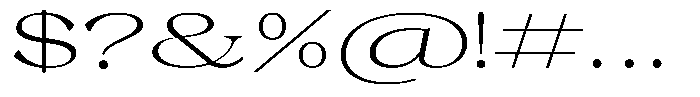 Malvera Light High Expanded Font OTHER CHARS