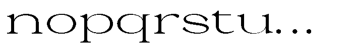 Malvera Light High Expanded Font LOWERCASE