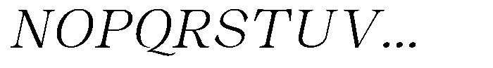 Malvera Light High Slant Font UPPERCASE