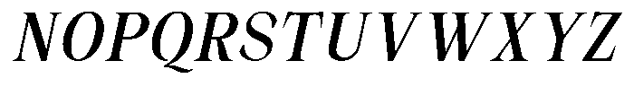 Malvera Medium Condensed Slant Font UPPERCASE