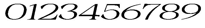 Malvera Medium Expanded Slant Font OTHER CHARS