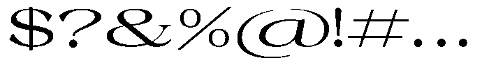 Malvera Medium Expanded Font OTHER CHARS