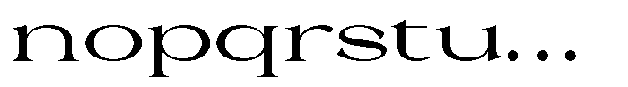 Malvera Medium Expanded Font LOWERCASE