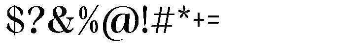 Malvera Medium High Condensed Font OTHER CHARS