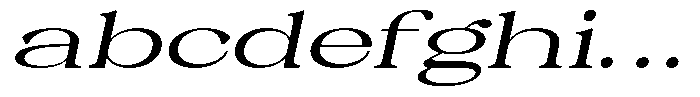 Malvera Medium High Expanded Slant FONT