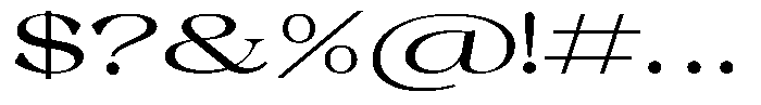Malvera Medium High Expanded Font OTHER CHARS