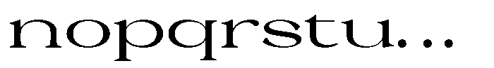 Malvera Medium High Expanded Font LOWERCASE