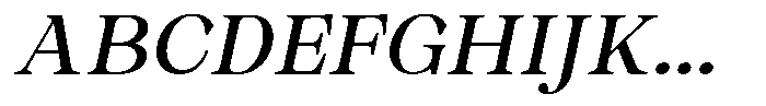 Malvera Medium High Slant Font UPPERCASE