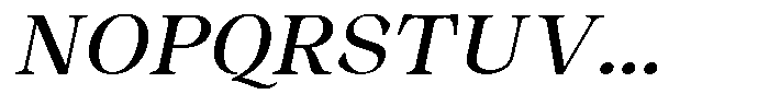Malvera Medium High Slant Font UPPERCASE
