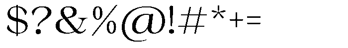 Malvera Regular Font OTHER CHARS