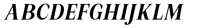 Malvera Semi Bold Condensed Slant Font UPPERCASE