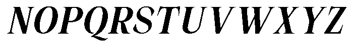 Malvera Semi Bold Condensed Slant Font UPPERCASE