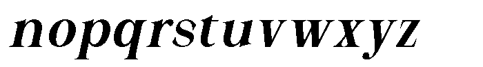Malvera Semi Bold Condensed Slant Font LOWERCASE