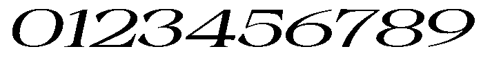 Malvera Semi Bold Expanded Slant Font OTHER CHARS