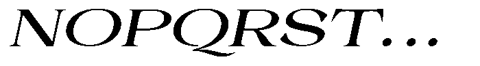 Malvera Semi Bold Expanded Slant Font UPPERCASE